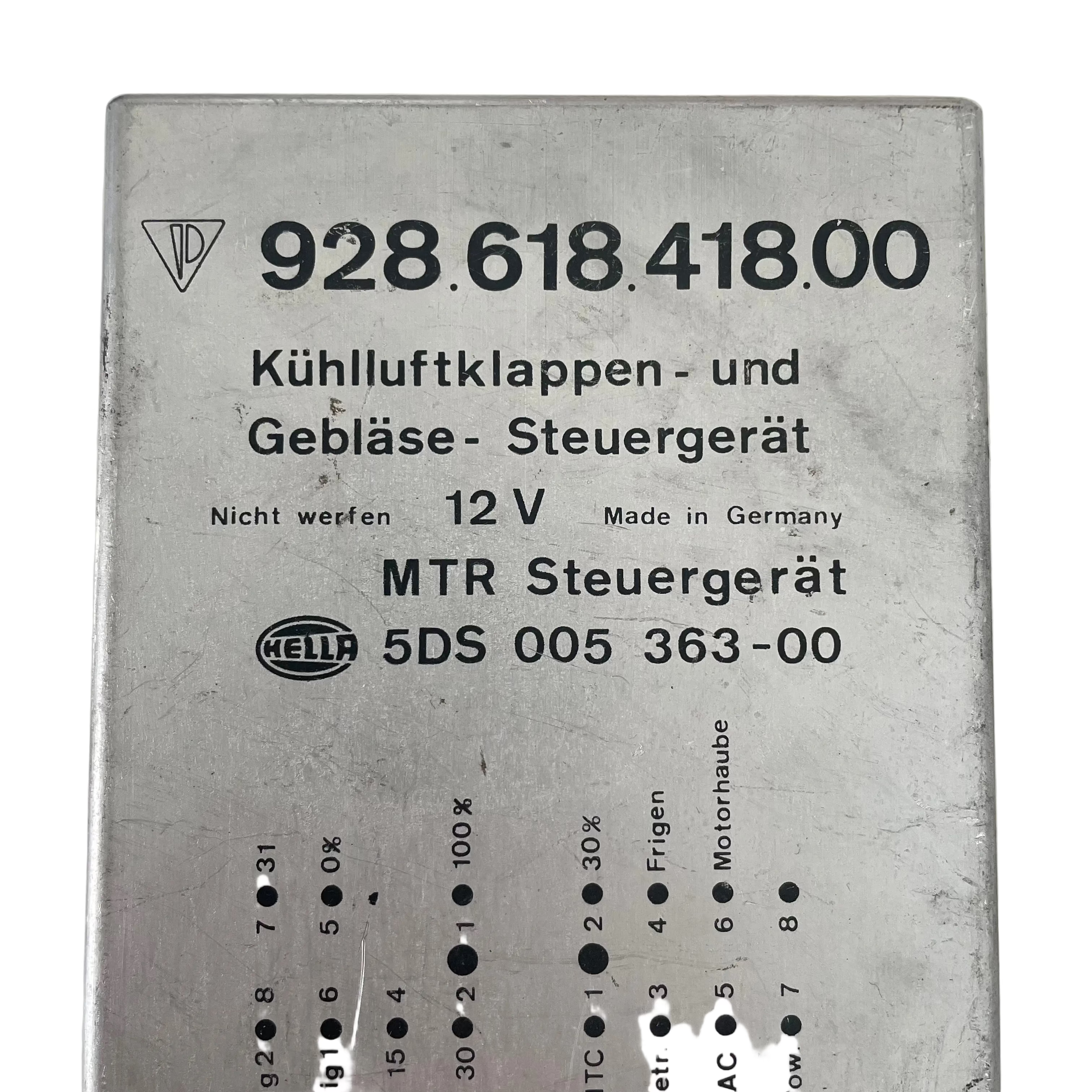 Kühlluftklappen - und Gebläse - Steuergerät Porsche 928 Reparatur